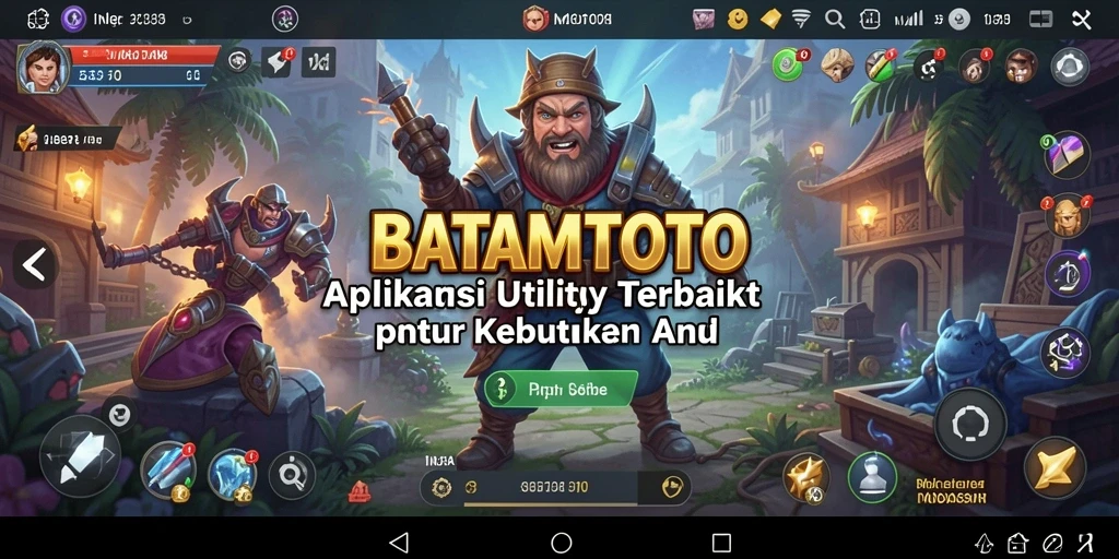 Screenshot utama BATAMTOTO menampilkan antarmuka aplikasi Utility yang intuitif.