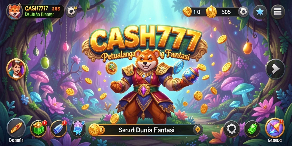 Gameplay seru dalam dunia petualangan CASH777 dengan karakter dan lokasi fantastis.