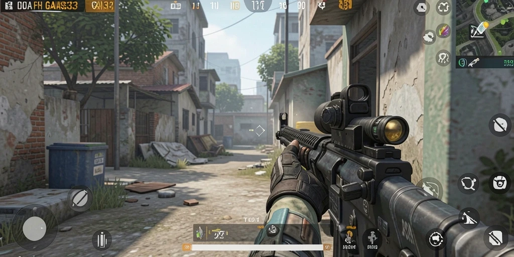 Tangkapan layar dari aksi gameplay menegangkan di GANAS33.
