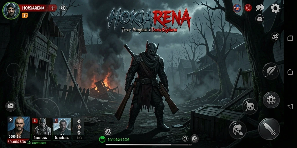 Tangkapan layar HOKIARENA menampilkan suasana menyeramkan dan gameplay mendebarkan.