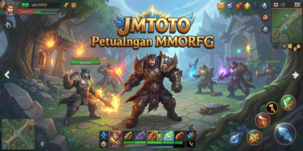 Gameplay seru dalam JMTOTO, menjelajahi dunia MMORPG yang menakjubkan.