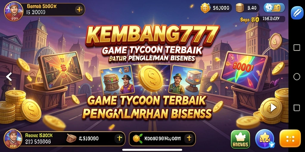 Screenshot gameplay KEMBANG777 menampilkan manajemen bisnis yang seru.