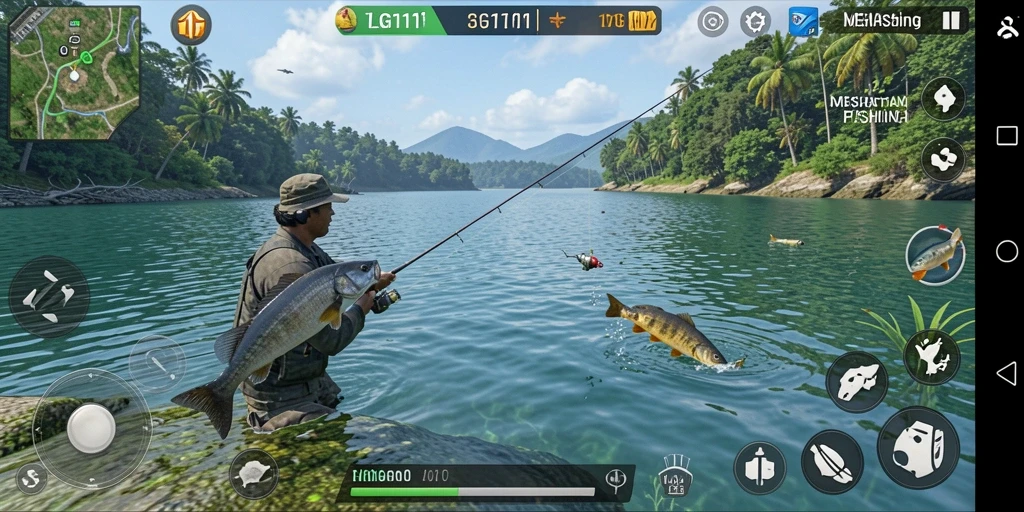 Tangkapan ikan yang mengesankan dalam gameplay LG111.