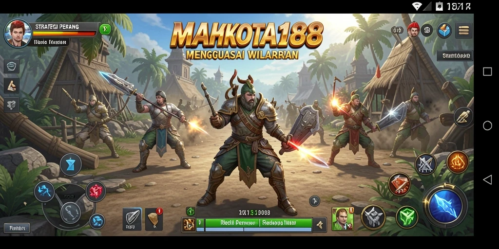 Tampilan gameplay seru dan strategis di MAHKOTA188.