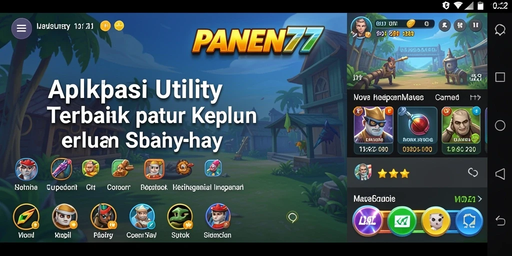 Tampilan antarmuka yang intuitif dan mudah digunakan di PANEN77.
