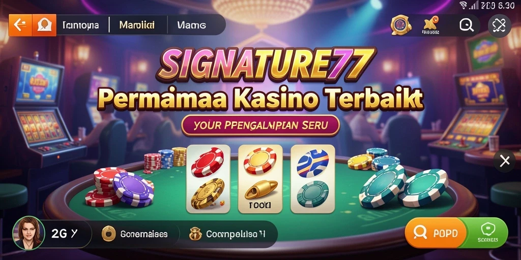 Gameplay SIGNATURE77 yang seru dengan berbagai pilihan permainan Kasino.