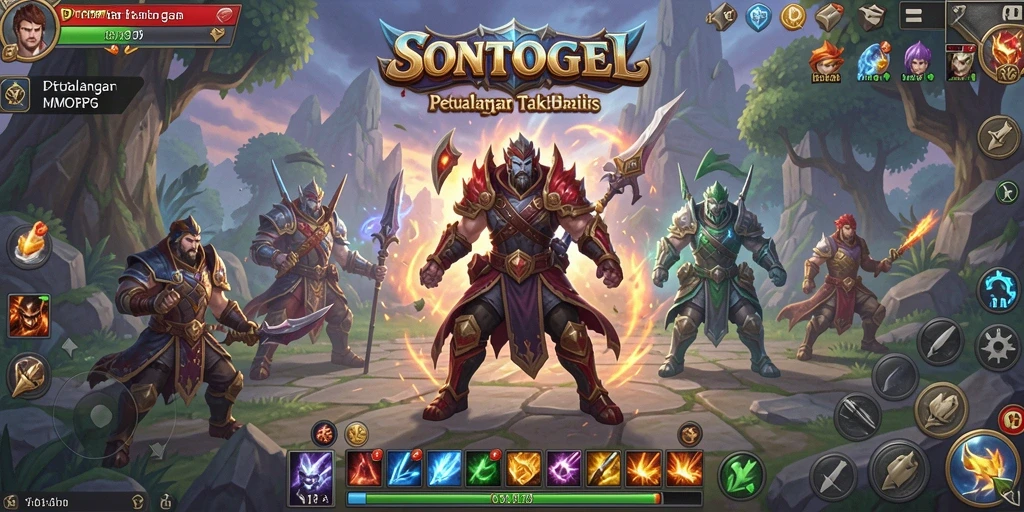 Tampilan menarik gameplay <strong>SONTOGEL</strong> dalam pertarungan epik MMORPG.