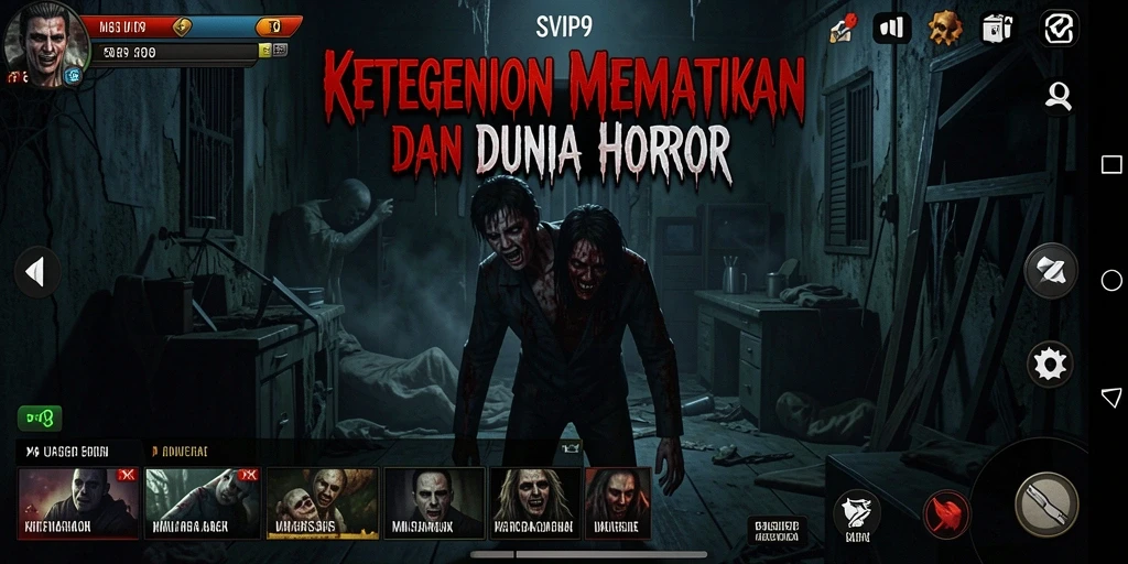 Gameplay SVIP9 yang menegangkan dan penuh ketakutan.