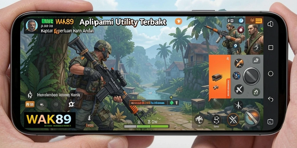 Screenshot WAK89 menampilkan antarmuka aplikasi Utility yang intuitif dan menarik.